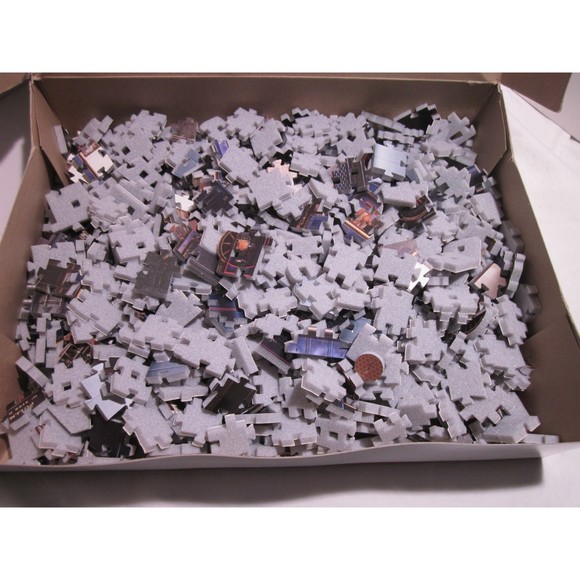 Vintage 1998 The Orient Express 1920's Train 3-D Puzzle from Hasbro 769 Pieces - Picture 2 of 6